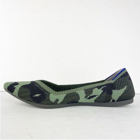 Rothy’s The Point Olive Camo Camouflage Flats Limited Edition Retired Size 8 - Picture 6 of 14